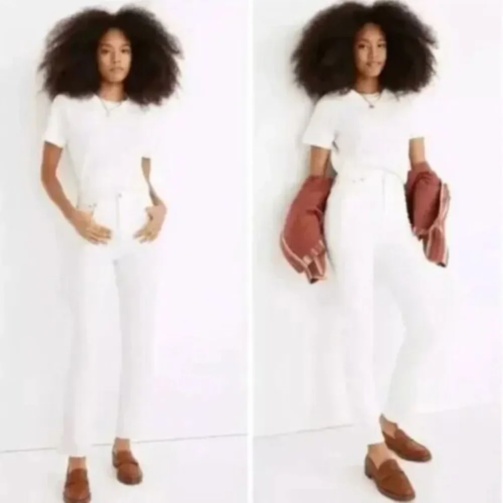 NEW Madewell The High-Rise Perfect Vintage Jean in Tile‎ White, 24